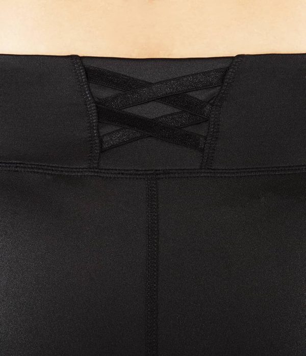 Manduka Yoga-Legging CORSET CROP BLACK SHEEN schwarz-schimmernd für Frauen 6