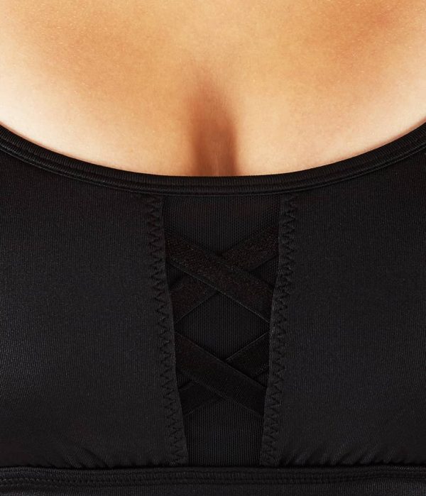 Manduka Yoga-Oberteil CORSET BRA BLACK SHEEN schwarz-schimmernd für Frauen 2