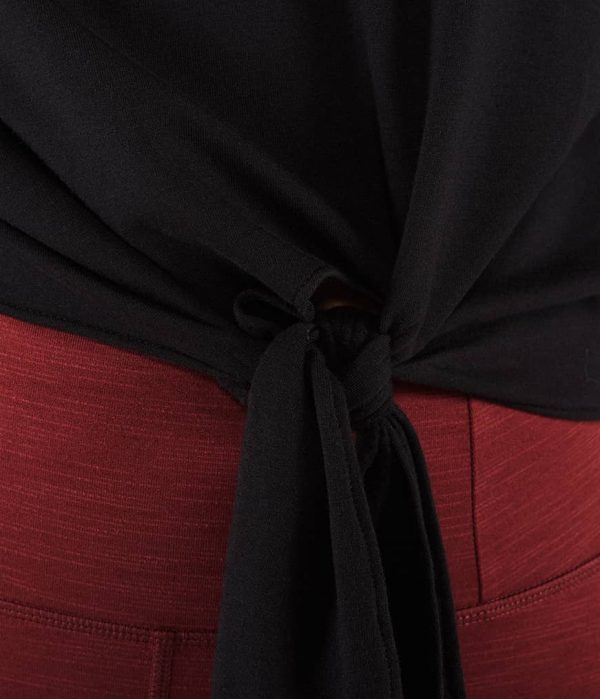 Manduka Yoga-Wickelshirt RESOLUTION CREW BLACK schwarz für Frauen 3