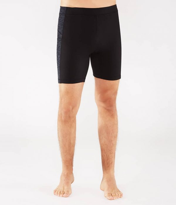 Manduka Yoga-Short ATMAN SHORT BLACK w/ Sediment Melange schwarz-dunkel-grau für Männer 1