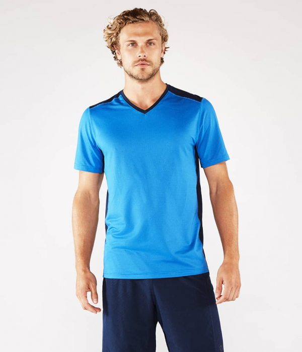 Manduka Yoga-Shirt MINIMALIST TEE 2.0 TRUE BLUE hell-blau für Männer 1
