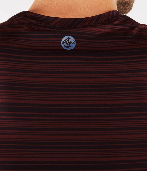 Manduka Yoga-Shirt CROSS TRAIN TEE PORT/MIDNIGHT rot-blau für Männer 3